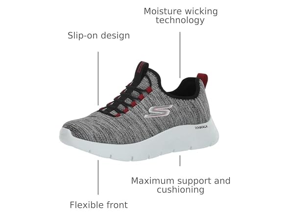 Gray/Black/Red