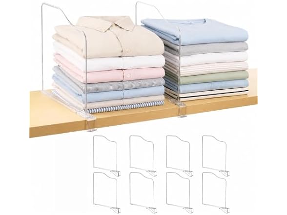 Vtopmart 12" x 11.7" Deep Shelf Dividers 12 Pack