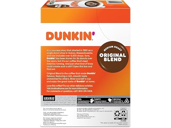 Dunkin' Original K-Cups, 22ct