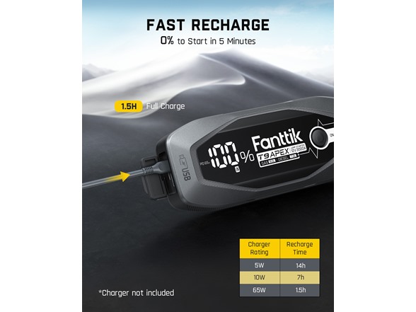 Fanttik T9 APEX 3000 Amp Jump Starter