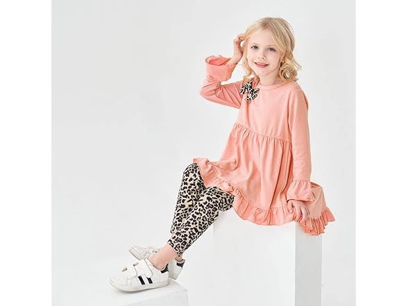 Axumity Kid Girls Clothes Ruffled Set