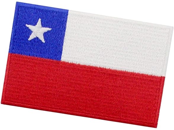 EmbTao Chile Flag Patch Embroidered