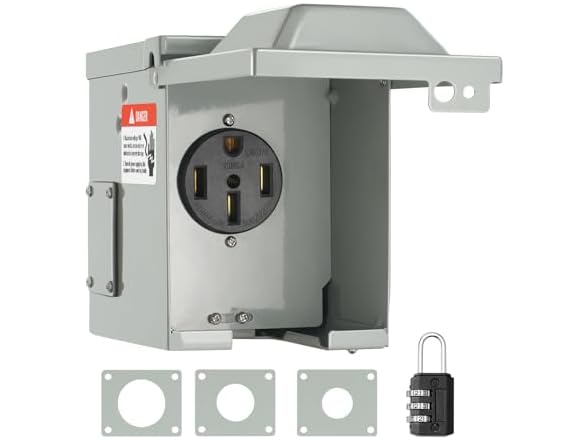 VEVOR 50 Amp RV Power Outlet Box