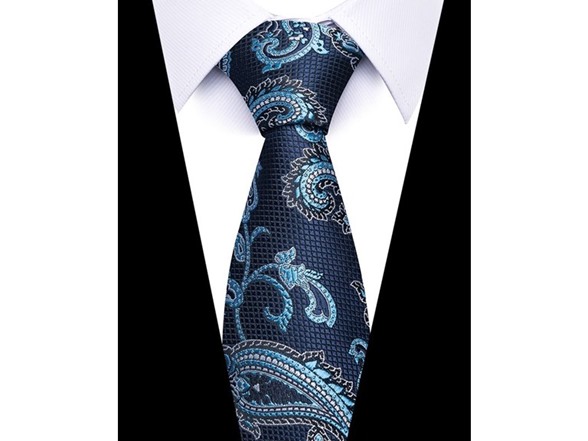 Midnight Blue with Aqua Paisley