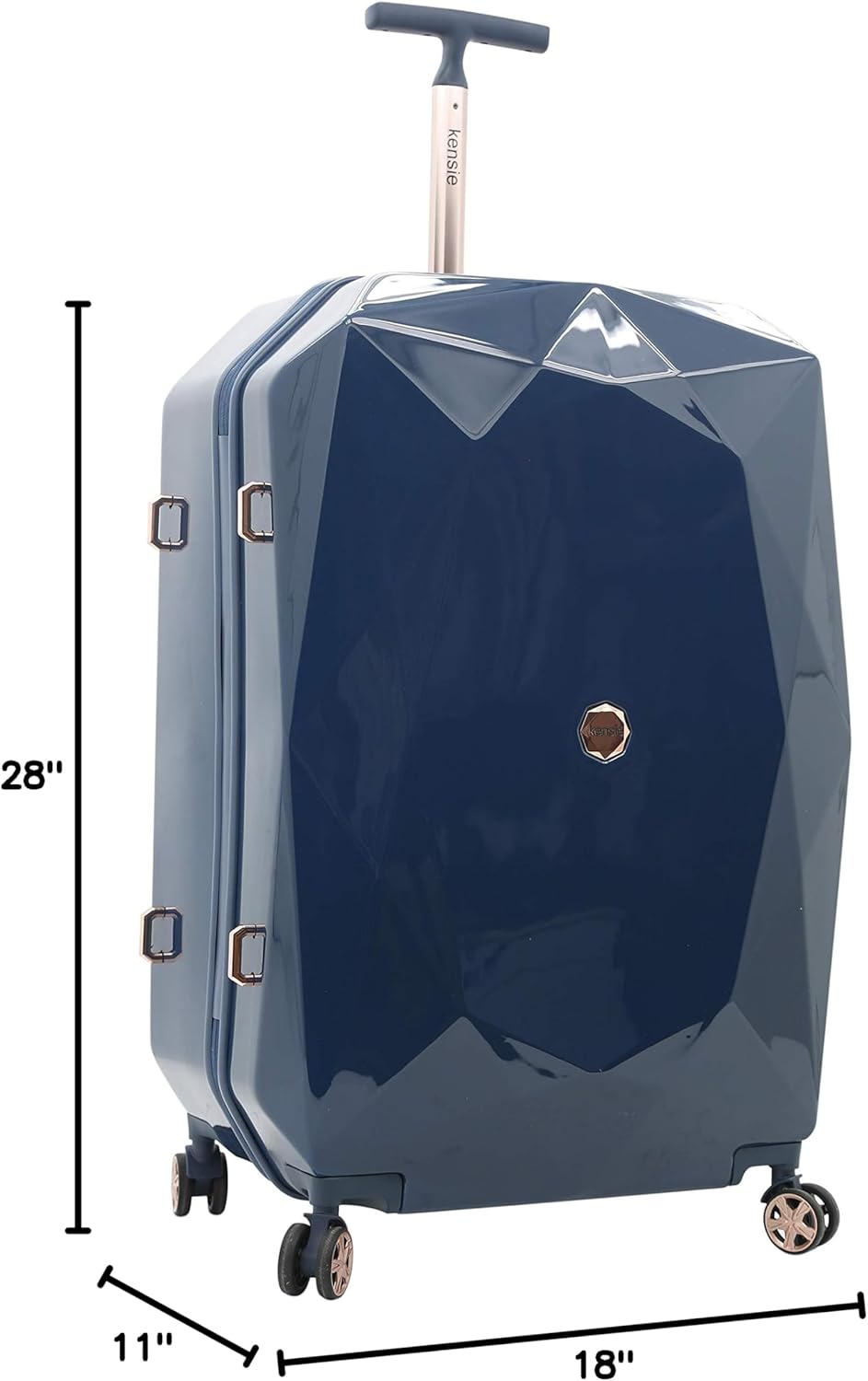 kensie Women's Gemstone Luggage - Gallery 8