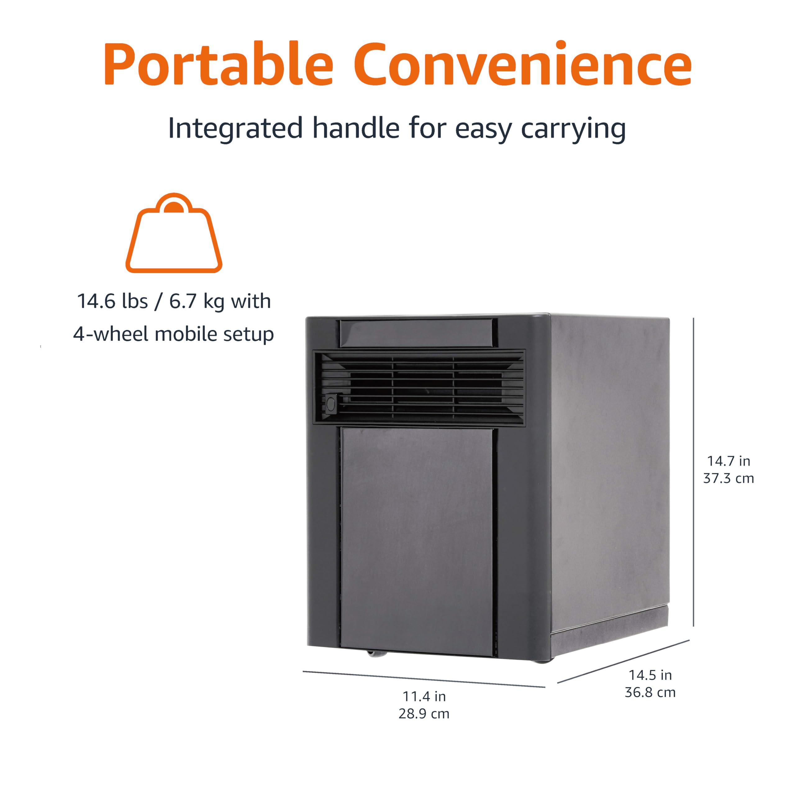 AmazonBasics Portable Eco-Smart Space Heater - Gallery 15