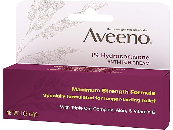 Aveeno Maximum Strength 1% Hydrocortisone Anti-Itch Cream