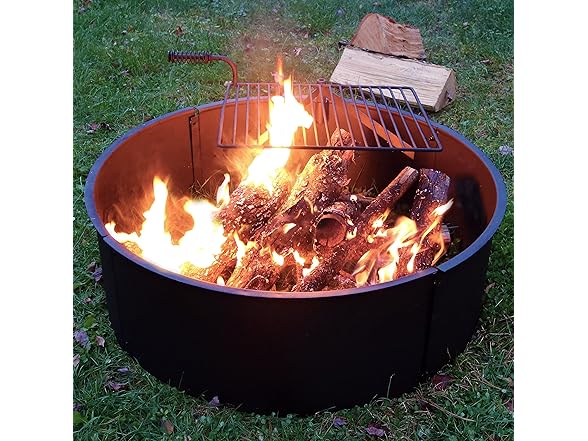 Sunnydaze Metal Fire Pit Ring - 36-Inch