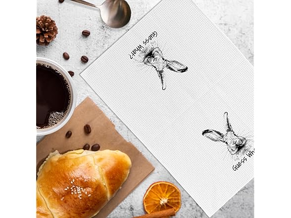 Guess What? Bunny Butt Kitchen Towels