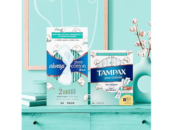 Tampax Pure Cotton, 24ct