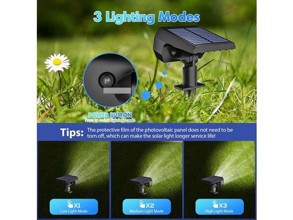 Hakol 4-pk Solar Lights Outdoor Waterproof