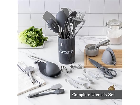 COOK WITH COLOR 38Pc Silicone Utensils
