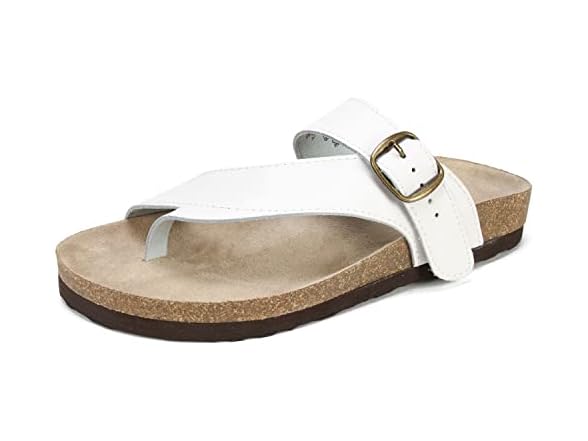 Kid's White Mountain White Sandal (2M)