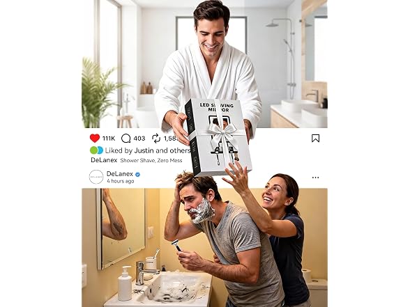 Heated Fogless Shower Mirror