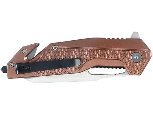 8" Tactical Folding Knife Brown