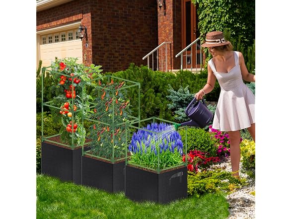 WLLEYAY 3 Pack Square Tomato Cages