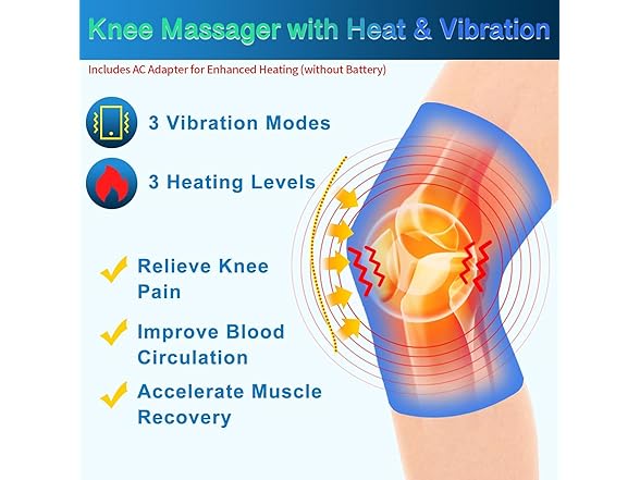 Knee Massager with Heat & Vibration