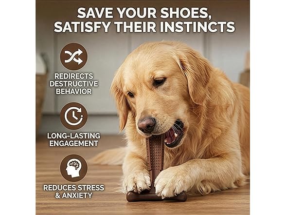 SPOT Bam-Bones Plus T-Bone Dog Chew Toy, 7"