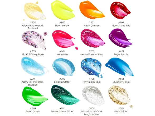 Set of 16 Multicolor