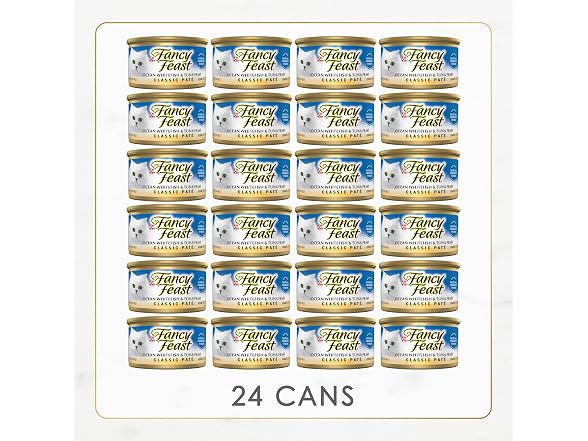 Purina Fancy Feast Classic Pate, Ocean Whitefish 24Pk