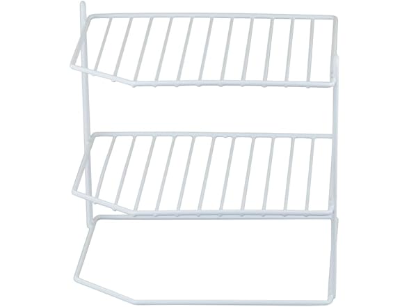 Home Basics Corner Rack, White
