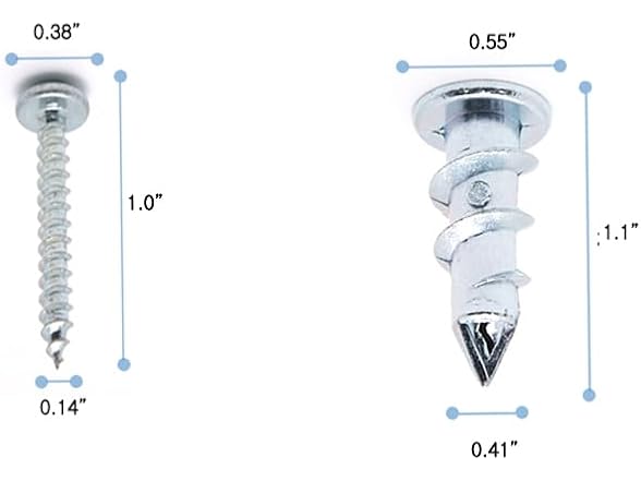 Self-Drill Drywall Anchor Kit 50EA