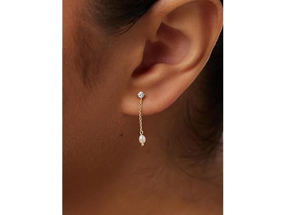 Fezgoat Pearl Earrings 14k Gold