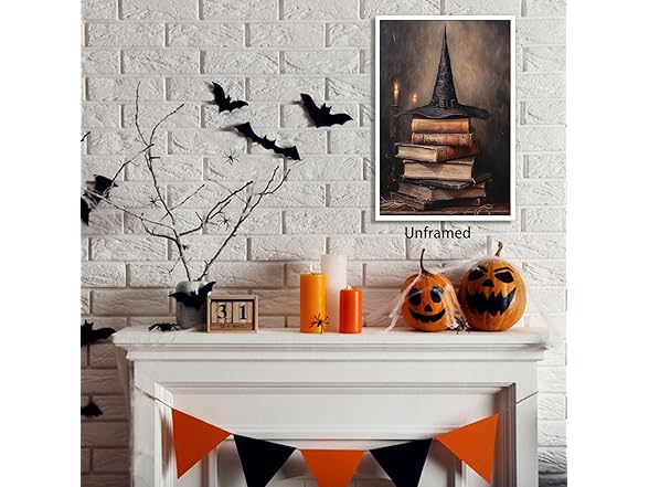 Halloween Vintage Witchy Wall Art