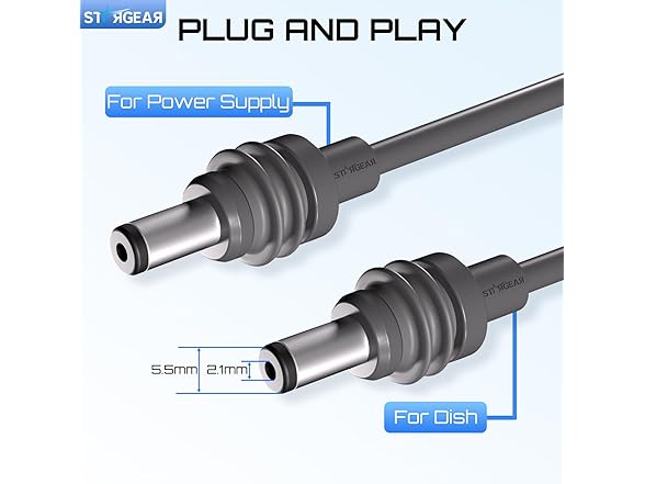 Starlink Mini 20AWG Replacement DC Power Cable