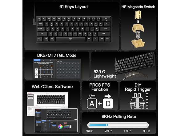 Redragon K617 HE Hall-Effect Gaming Keyboard