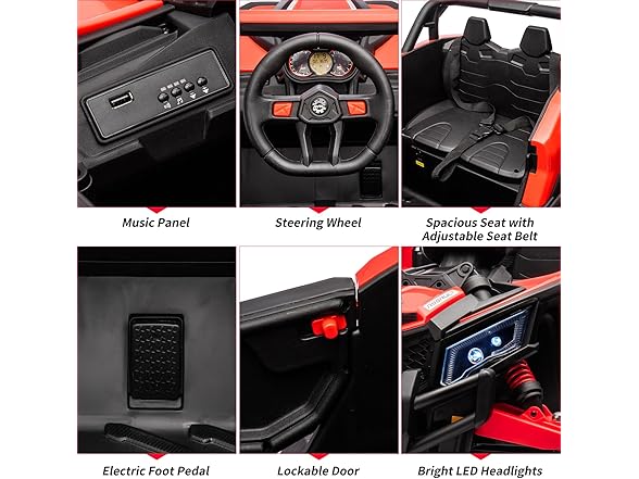 Ride on UTV Car, Red