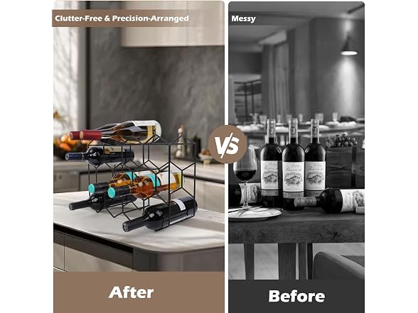 Stainless Steel Countertop Wine Bottle Holder