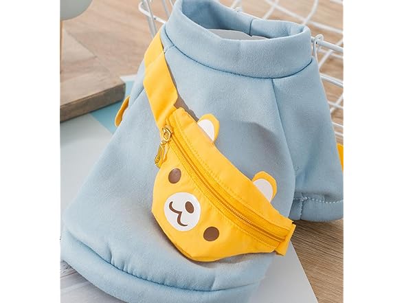 Dog Adorable Clothes with Sling Bag, Pet Cut
