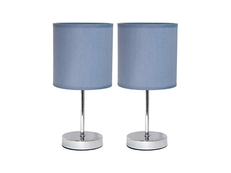 Simple Designs Mini Basic Table Lamp 2 Pk