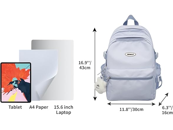 Kawaii Backpack with Cute Accessories