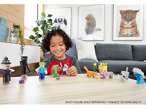 Mattel Minecraft Craft-A-Block Assortment Figures