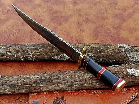 Classic 15-Inch Damascus Bowie Knife
