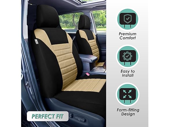 FH Group Car Seat Covers 3D Air Mesh