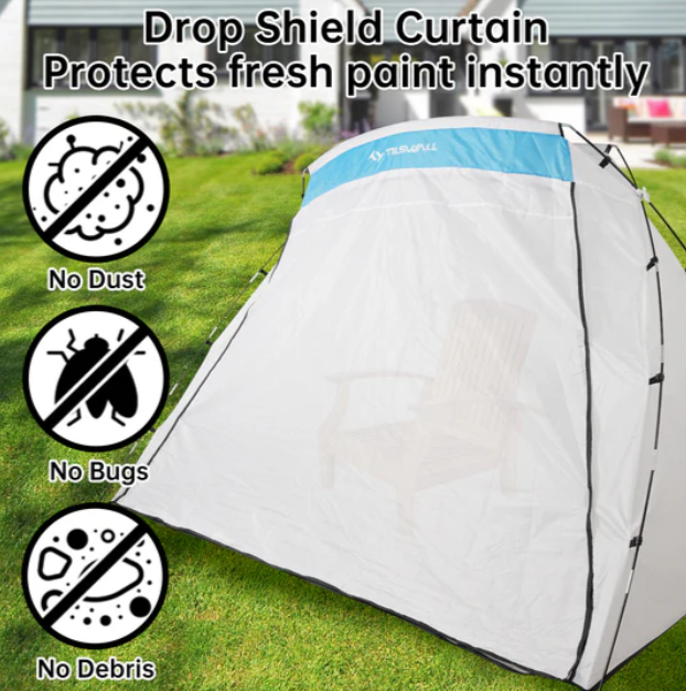 TILSWALL Paint Booth White, 8.86 x5.91 x5.58 ft - Gallery 12