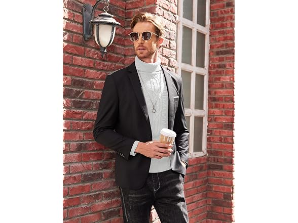 Coofandy Men (L) Slim Turtleneck Sweater Sweaters