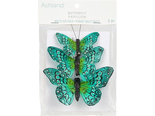 Ashland Butterfly Embellishments, 3ct.