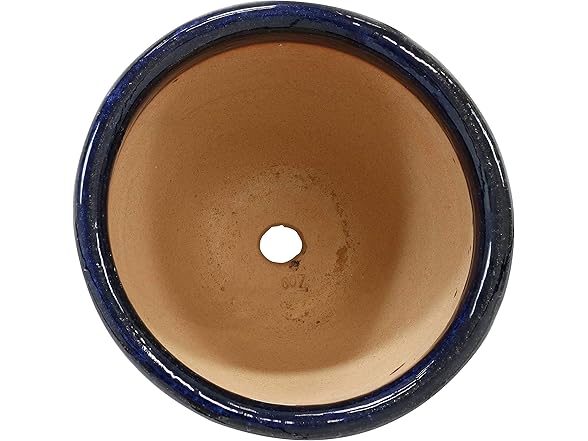 2PK Sunnydaze Decor AP-902 Ceramic Planters 9" Blue