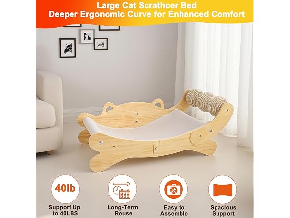 ERGTFVN Premium Scratcher Bed