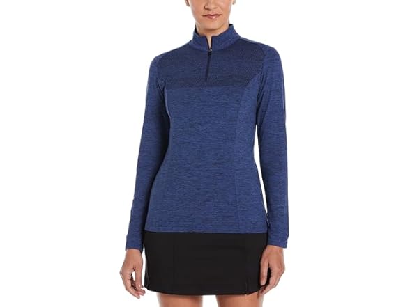 Perry Ellis Women (M) Zip Long Sleeve Pullover
