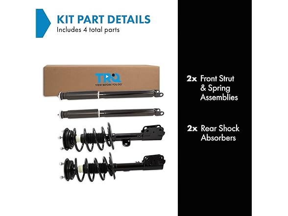 TRQ Front and Rear Complete Strut Assembly