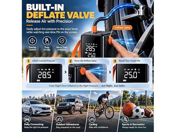 Achansfam P9 Pro Portable Tire Inflator