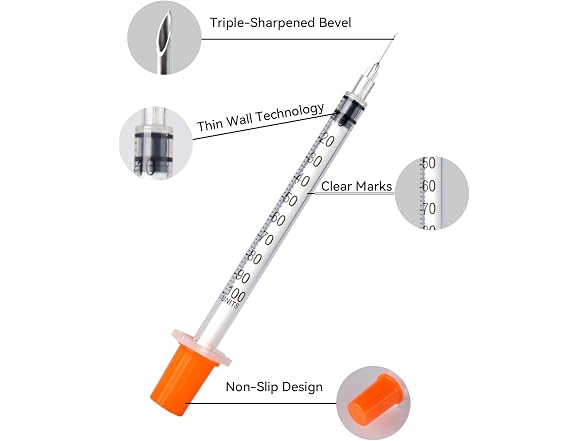 NITYLNRE Disposable Syringe, Individual Wrapped