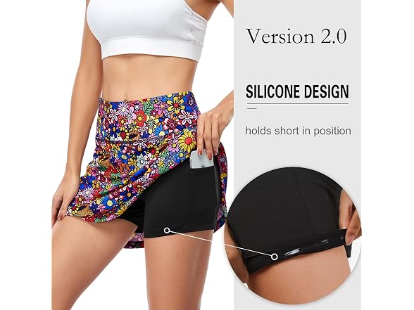 Fulbelle Women (S) Tennis Skirts Pockets Skirts