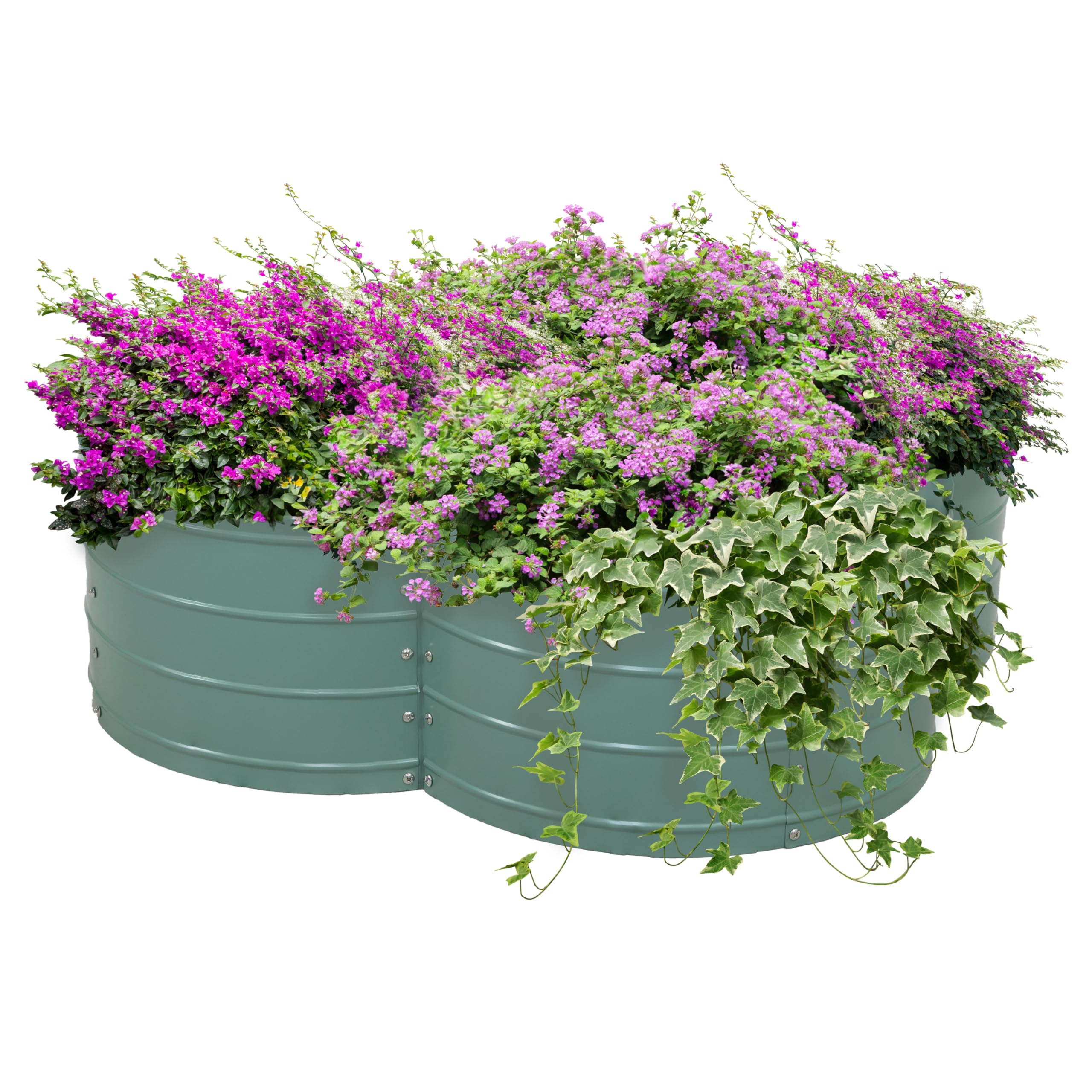 Sunnydaze 12" Clover Steel Garden Bed - Gallery 15