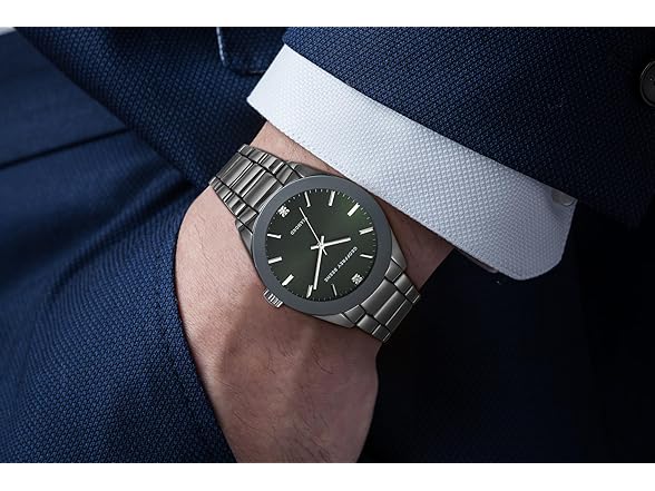 Geoffrey Beene Men Gunmetal Watch